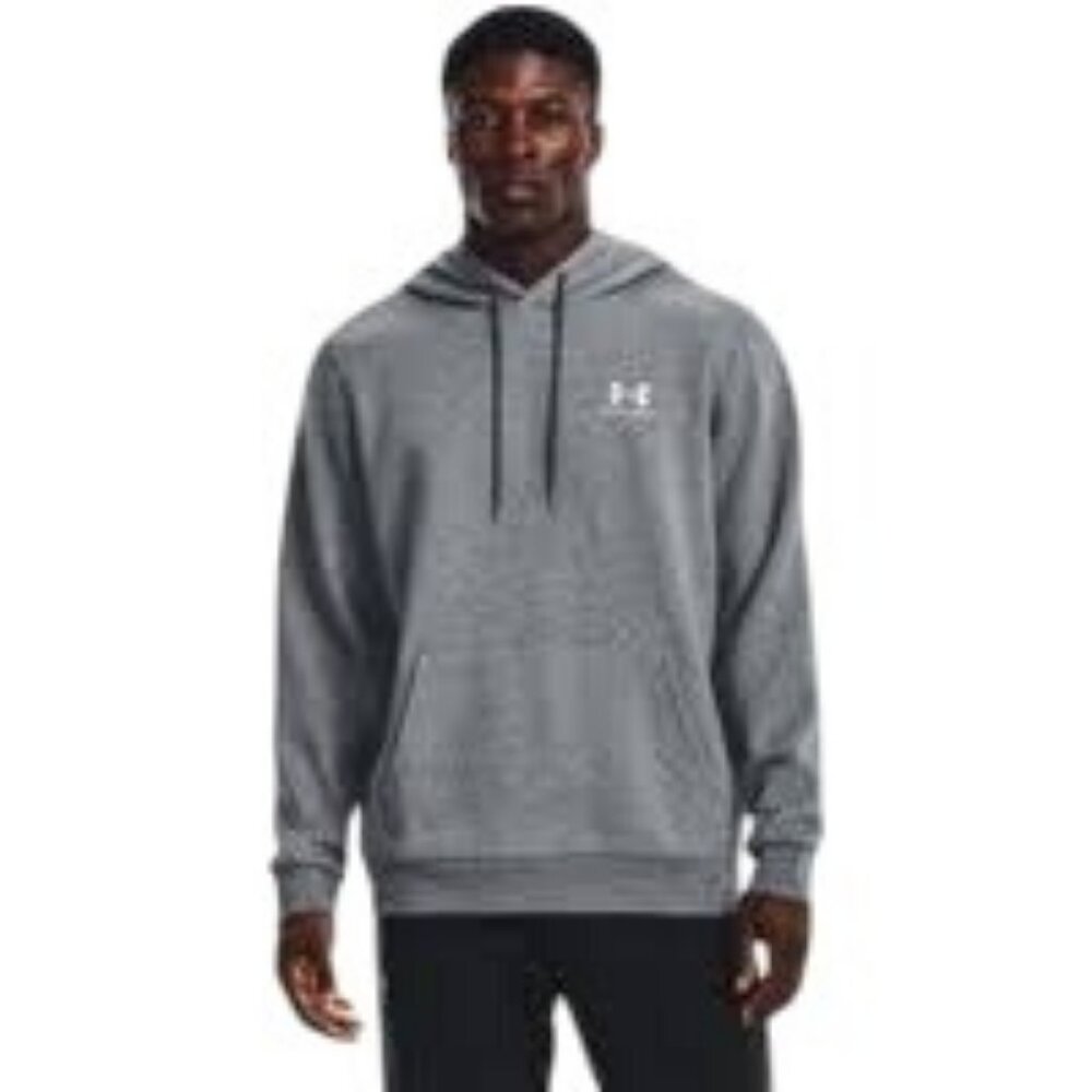 Under Armour Men's Essential Fleece Hoodie Gray Size M NEW WITH TAGS